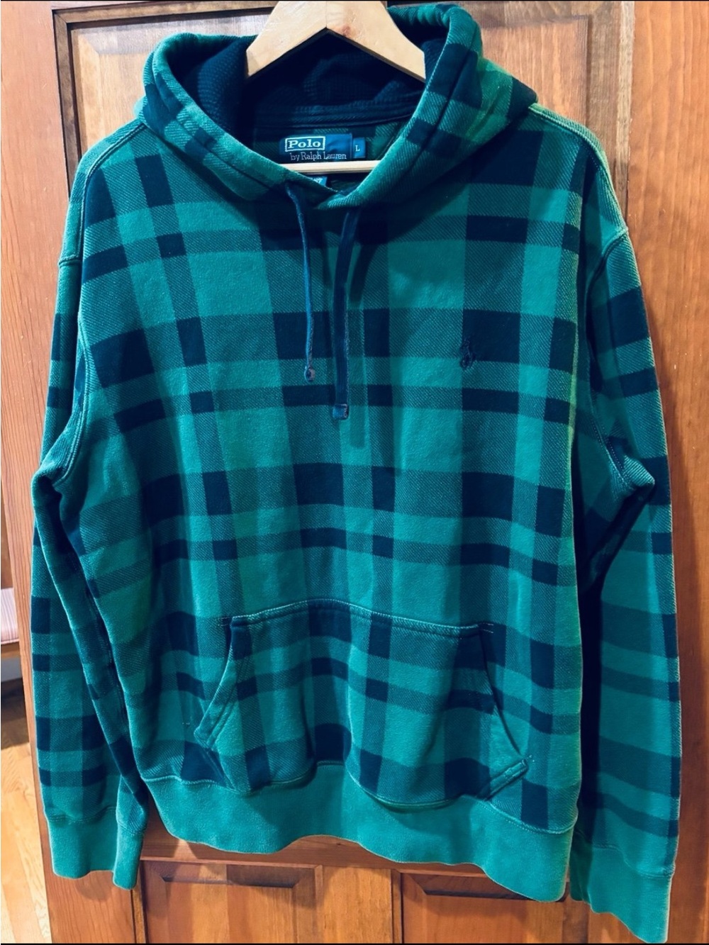 Vintage Polo Ralph Lauren Plaid Hoodie